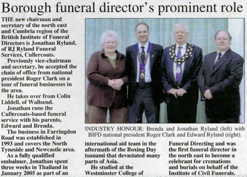 Borough funeral director's prominent role